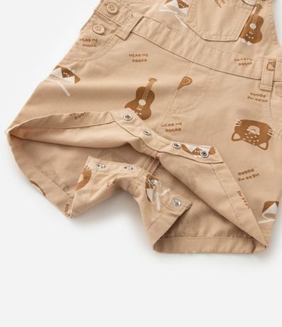 Peto Infantil en Sarga con Estampa De Bichos - Talle RN A 18 Meses 4