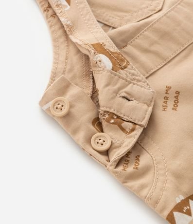 Peto Infantil en Sarga con Estampa De Bichos - Talle RN A 18 Meses 5