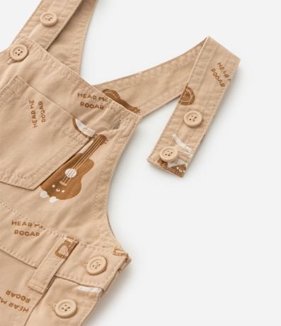 Peto Infantil en Sarga con Estampa De Bichos - Talle RN A 18 Meses 6