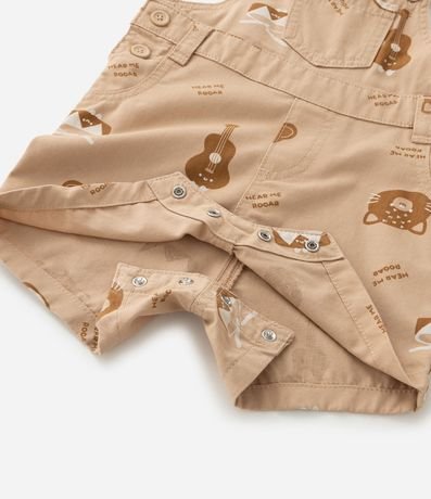 Peto Infantil en Sarga con Estampa De Bichos - Talle RN A 18 Meses 7