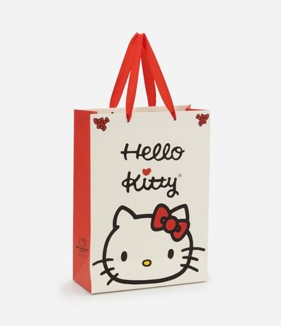 Bolsa de Regalo Pequeña con Estampa Hello Kitty con Tarjeta y Sobre