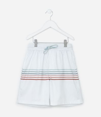 Bermuda Infantil con Rayas Degradês - Talle 5 a 14 años
