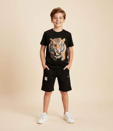 Bermuda Infantil en Modal con Bolsillos - Talle 5 a 14 Años