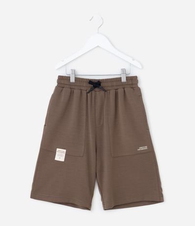 Bermuda Infantil en Modal con Bolsillos - Talle 5 a 14 Años 2