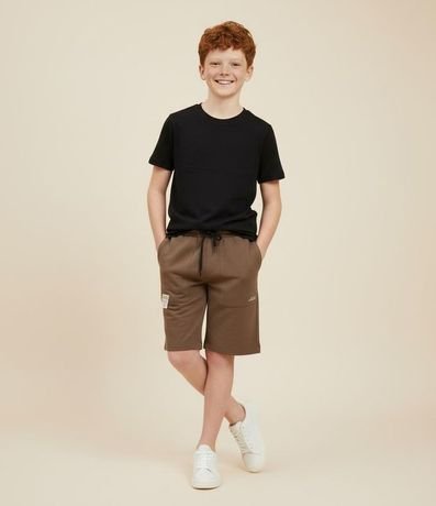 Bermuda Infantil en Modal con Bolsillos - Talle 5 a 14 Años