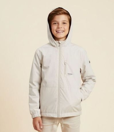 Campera Infantil con Textura Gomosa y Capucha - Talle 5 a 14 años