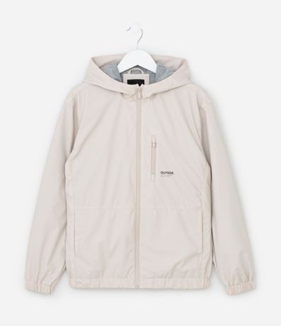 Campera Infantil con Textura Gomosa y Capucha - Talle 5 a 14 años 2