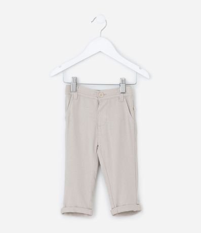 Pantalón Infantil en Cambraia con Bolsillo Cuchillo - Talle 0 a 18 Meses 2