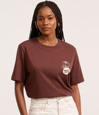 Remera T-shirt en Algodón con Estampa Market 3