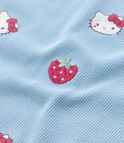 Blusa Infantil Acanalada con Estampa Hello Kitty y Frutillas - Talle 5 a 14 años 7