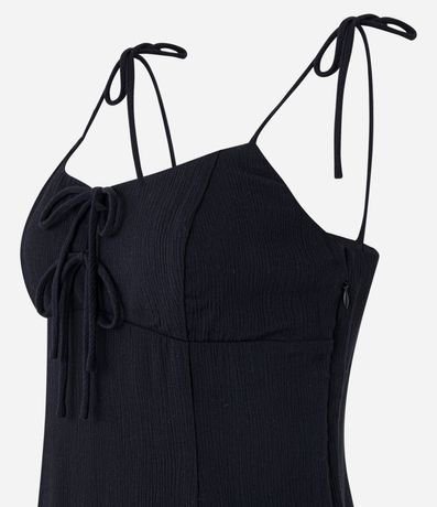 Vestido Corto en Creppe con Lazo en los Breteles 7