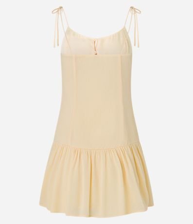 Vestido Corto en Creppe con Lazo en los Breteles 9