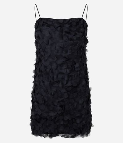 Vestido Corto en Chiffon Texturizado con Breteles 7