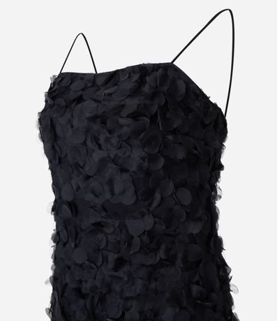 Vestido Corto en Chiffon Texturizado con Breteles 8