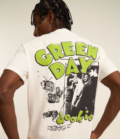 Remera Regular en Algodón con Estampa Green Day 3