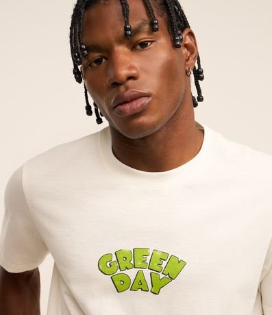 Remera Regular en Algodón con Estampa Green Day 4