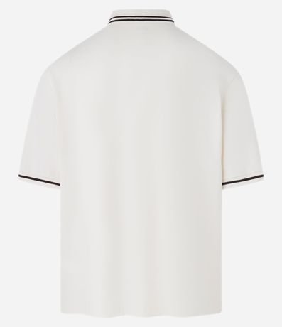 Camisa Oversized Cuello Polo con Cremallera en Algodón con Estampa de Lobos "Subversion" 9