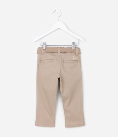 Pantalón Infantil en Sarga con Bolsillo Cuchillo y Cinturón - Talle 1 a 6 años 2