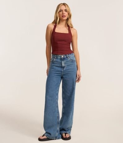 Blusa Cropped en Bengalina Frente Única 2