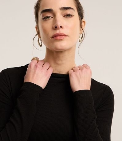 Vestido Reto Largo en Algodón con Fenda en la Parte Baja 3