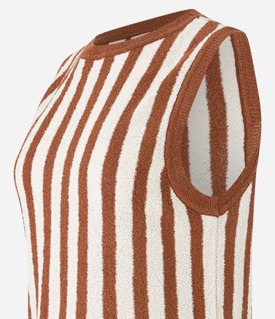 Blusa en Punto con Cuello Redondo y Rayas 11