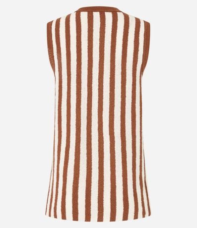 Blusa en Punto con Cuello Redondo y Rayas 13