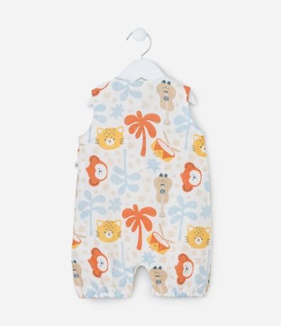 Enterito Infantil con Estampa de Animalitos - Talle 0 a 18 Meses 2