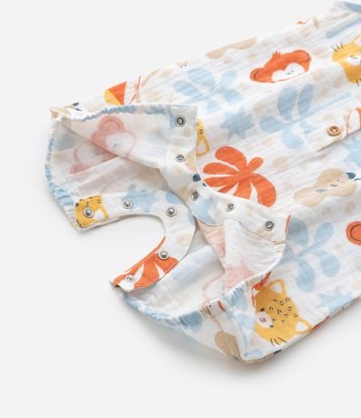 Enterito Infantil con Estampa de Animalitos - Talle 0 a 18 Meses 6