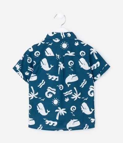 Camisa Infantil en Algodón con Estampa Fondo del Mar - Talle 1 a 6 años 3