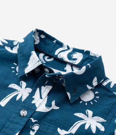Camisa Infantil en Algodón con Estampa Fondo del Mar - Talle 1 a 6 años 5