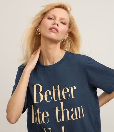 Remera T-shirt en Algodón con Estampa Better Late Than Ugly 3