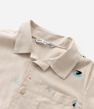 Camisa Infantil con Estampa Mini Ícones - Talle 5 a 14 años 4