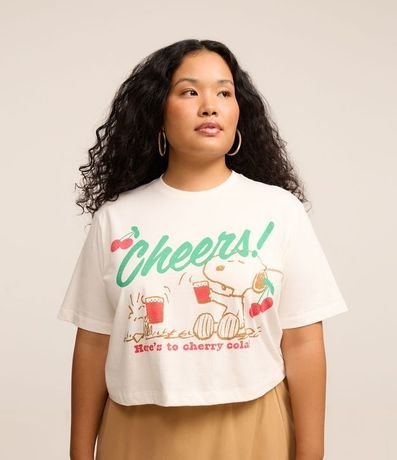 Remera Boxy con Estampa de Snoopy Curve & Plus Size 1