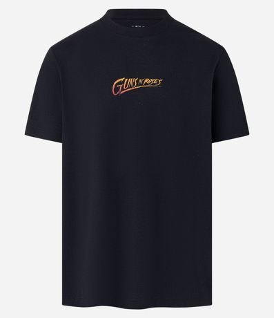 Remera Comfort en Algodón Guns N' Roses Calavera Skater 5