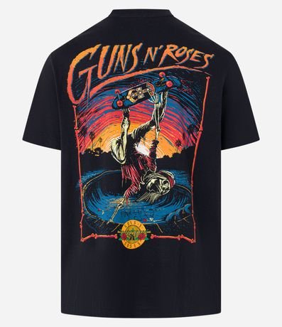 Remera Comfort en Algodón Guns N' Roses Calavera Skater 6
