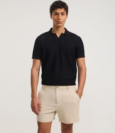 Bermuda Recta en Viscolino con Bolsillos 4