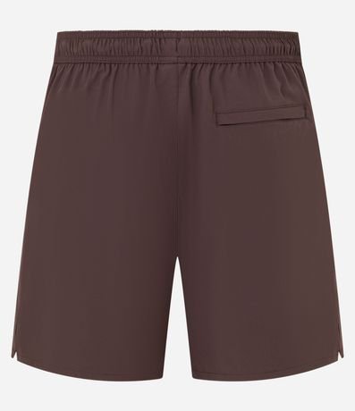 Bermuda Deportiva con Cordón Contrastante y Bolsillo 7