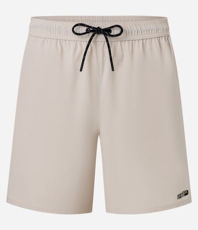 Bermuda Deportiva con Cordón Contrastante y Bolsillo 6