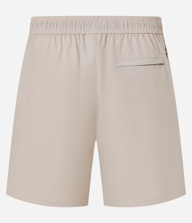 Bermuda Deportiva con Cordón Contrastante y Bolsillo 7