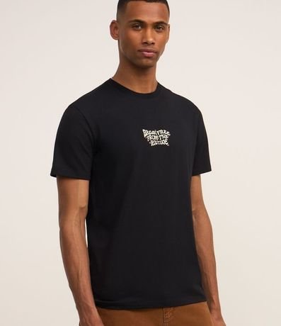 Remera Comfort en Algodón con Estampa Break Free From The Routine