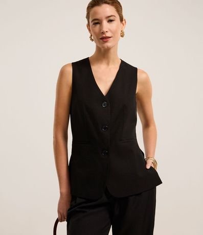 Chaleco Sastre con Botones y Bolsillos Embutidos 1