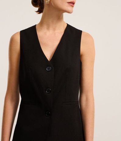 Chaleco Sastre con Botones y Bolsillos Embutidos 3