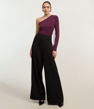 Body con un Hombro Único y Drapeados Laterales 2