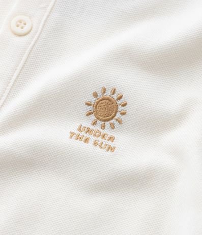 Conjunto Infantil en Piquet con Bordado de Sol Under The Sun - Talle 1 a 6 años 13