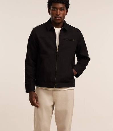 Pantalón Baggy Chino en Sarga con Bolsillos y Detalle en la Cintura 3