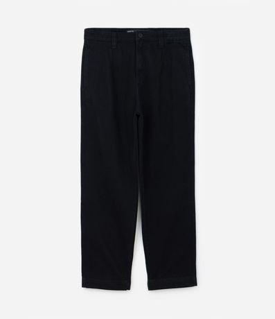 Pantalón Baggy Chino en Sarga con Bolsillos y Detalle en la Cintura 6