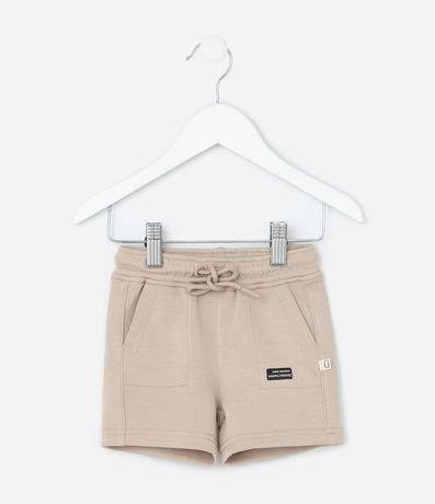Bermuda Infantil con Bolsillos y Lazo - Talle 0 a 18 meses