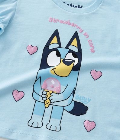 Conjunto Infantil con Estampa Bluey con Purpurina - Talle 1 a 6 años 7