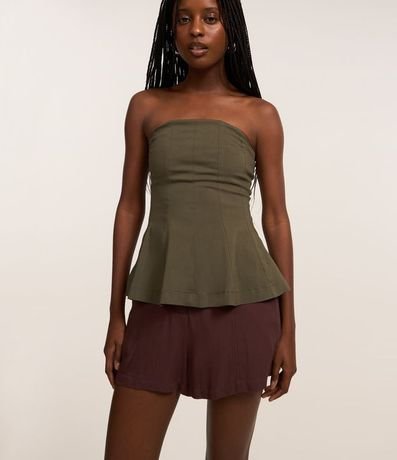 Short Corto Alfaiatado en Viscosa Twill 2