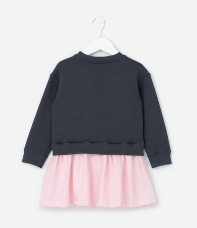 Vestido Infantil en Tule con Estampa de Minnie - Talle 1 a 6 años 2